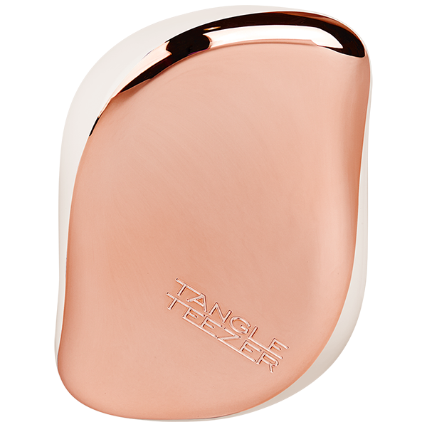 Ivory Rose Gold compact detangling brush from Tangle Teezer